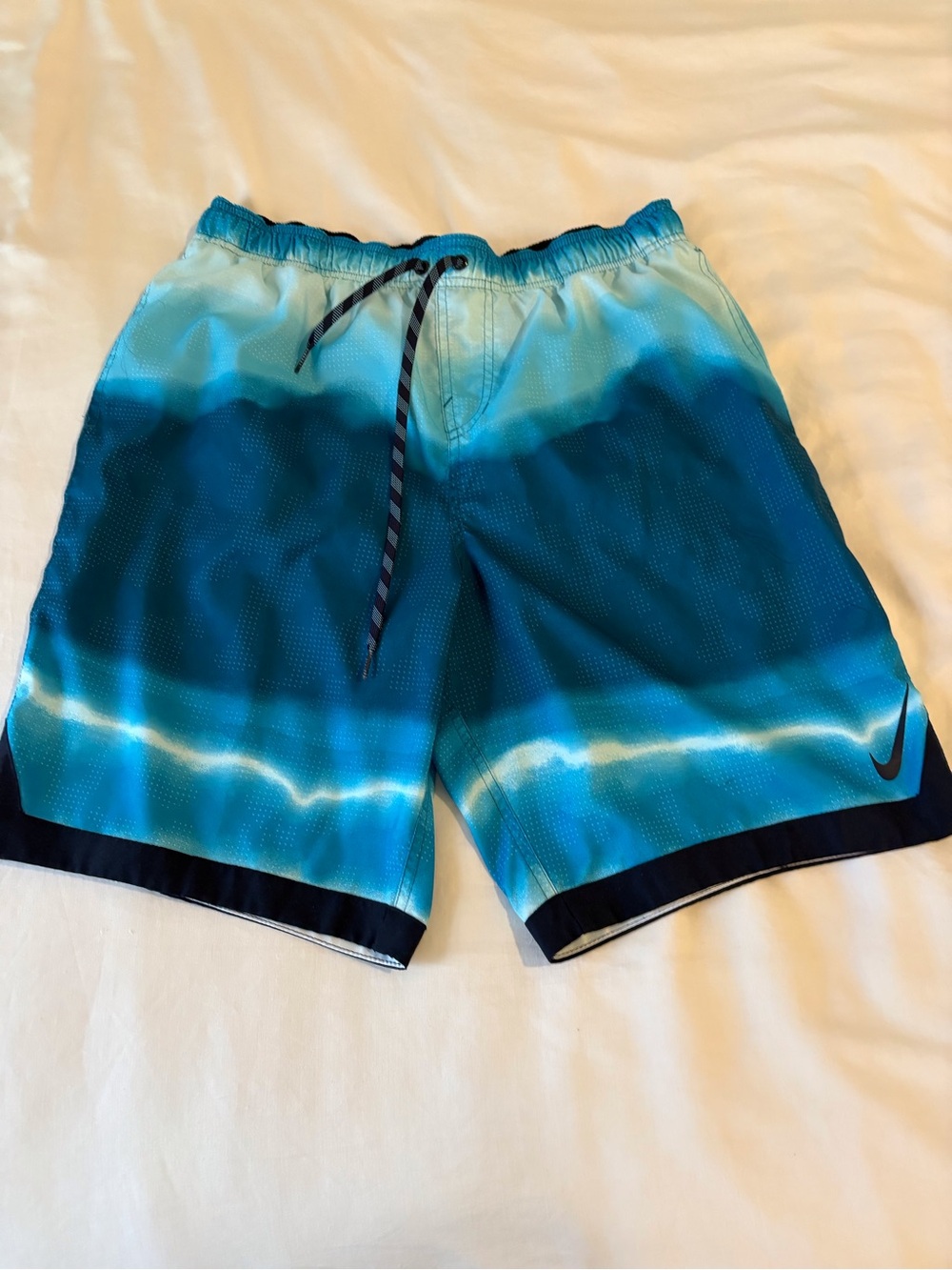 Nike Teal to Navy Ombre Swim Board Shorts - Picture 2 of 8
